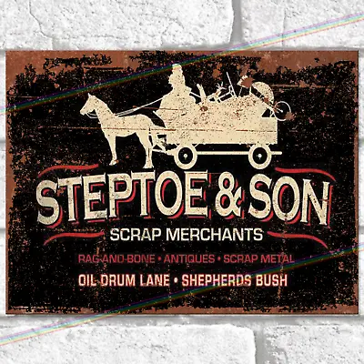 £3.95 • Buy STEPTOE & SON TV Funny Metal Signs Vintage Retro Garage Bar Pub Man Cave Sign UK