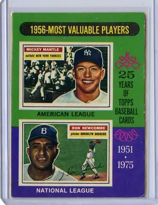 1975 O Pee Chee MVP Mickey Mantle New York Yankees #194 🚀😳💥 VG/VG+ • $11.99