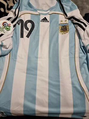 $305 • Buy Lionel Messi Personally Hand Signed Argentina World Cup 2006 Jersey + Coa