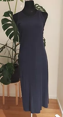 $45 • Buy Jac+Jack Cotton Sleeveless Crew Neck Midi Tank Dress Boho Vacation 12 GRC 