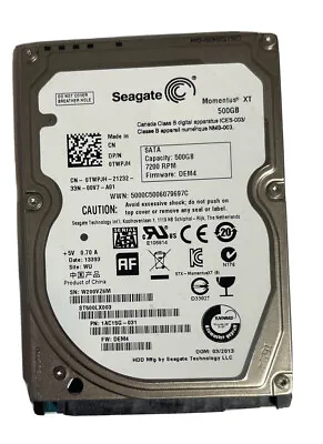 ST500LX003 Seagate 500GB  7200RPM SATA 6Gb/s 2.5  SSHD Solid State Hybrid Drive+ • $45.67