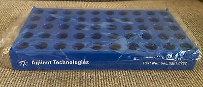 AGILENT Technologies Plastic Vial Tube Rack 12mm ID 50-Place Blue 9301-0722 • $9.99