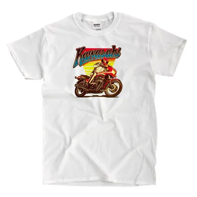 Kawasaki Rare Vintage - White Shirt - Ships Fast! High Quality! • $22.97