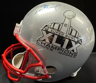 Tom Brady Autographed Super Bowl XLIX Champions Helmet Patriots TriStar • $2499.99