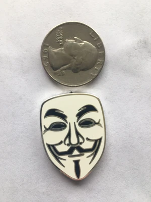 $2.50 • Buy V For Vendetta Guy Flaw Hat Pin