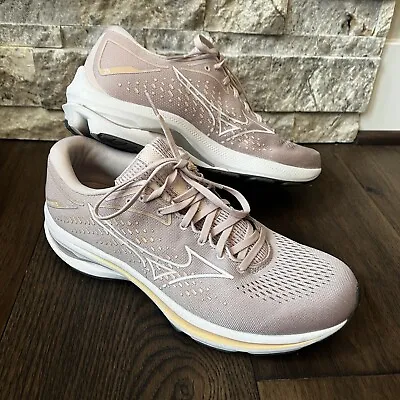 Mizuno Womens Wave Rider 25 411323 6K00 Pink Running Shoes Sneakers Size 10.5 • $49.99