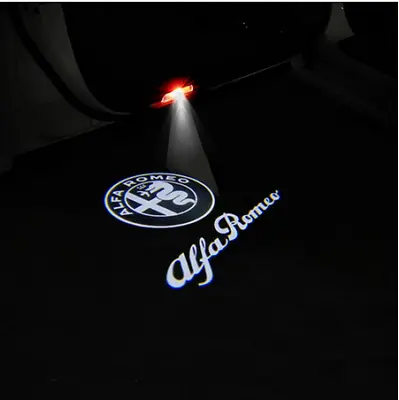 2pc Alfa Romeo Car Led Light Door Emblem Projector For Stelvio Giulia 2017-2018 • $32.95