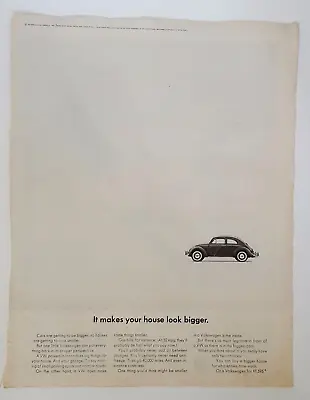 Vintage Advertisements 1964 Post Volkswagen Beetle  Longines Watch On Reverse • $10.91