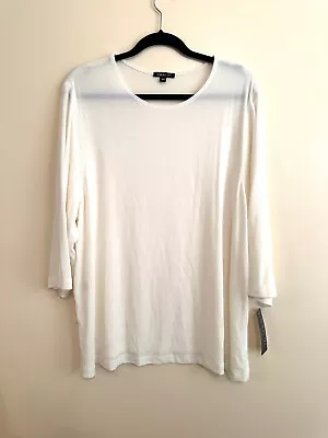 Vikki Vi Classic Stretchy Blouse Shirt Top Women's Plus 2X 3/4 Sleeve USA NEW • $49.99