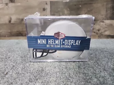 Mini Football Helmet Display Clear Acrylic BallQube Casing Protection Cube • $21.99