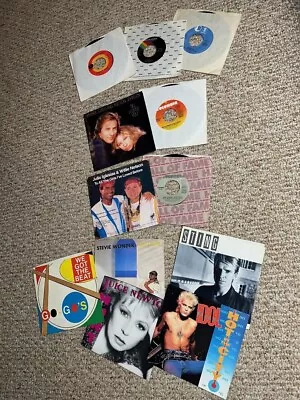 RARE LOT MIXED 7  Vinyl 45's/PS's: Pop Country Soul New Wave Rock • $3.50
