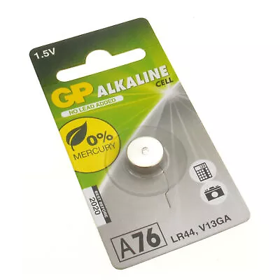 GP Alkaline Button Cell Battery LR44 (AG13/A76/V13GA) 1.5V [Single] • £2.81