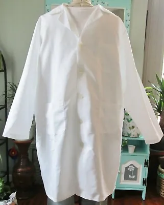 Best Medical L/S Men Lab Coat Button 3 Pocket 42  Length Sz XS - 2X White • $17.99