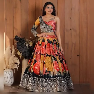 $87.99 • Buy Bridal Designer Bollywood Wedding Indian Women Lengha Party Wear Lehenga Choli