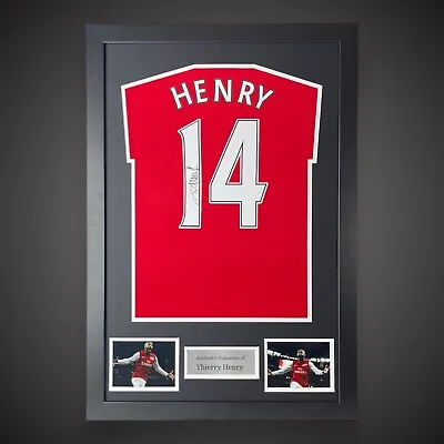 Framed Thierry Henry Signed Arsenal Football Shirt £310 • £310