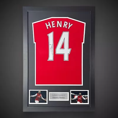 Framed Thierry Henry Signed Arsenal Football Shirt Bid From £250. • £250