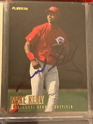 Mike Kelly Autographed Signed 1996 Fleer Card Cincinnati Reds Coa • $4.99