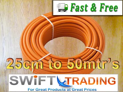 LPG HOSE PIPE 8mm. CALOR GAS ORANGE PROPANE BUTANE BBQ CAMPING CARAVAN HOSE PIPE • £62.25