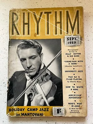 ‘rhythm’ Magazine September 1939 Billy Cotton + Young Man With A Horn Feature • £11.99