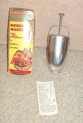 Vintage 1971  Fairgrove Automatic DONUT MAKER In Box • $14.99