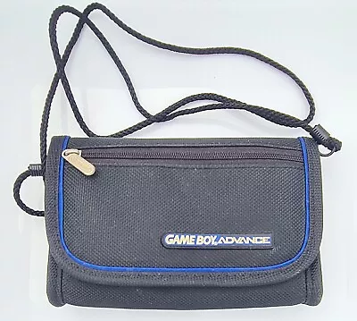 Nintendo Gameboy Advance Official Console Games Carry Case Blue Trim Bag Gba • £19