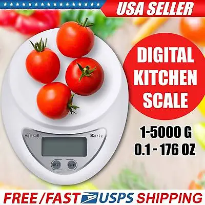 New Digital Kitchen Food Cooking Scale Weigh In Pounds Grams Ounces And KG • $11.99