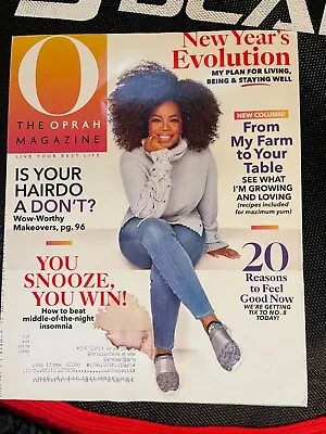 O The Oprah Magazine Jan 2020 Farm To Table New Years Evolution FREE SHIPPING CB • $9.99