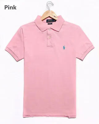 UK Ralph Lauren Men Polo Shirt Polo T-Shirt Tops Casual Shirts With Logo Cotton • £22.74