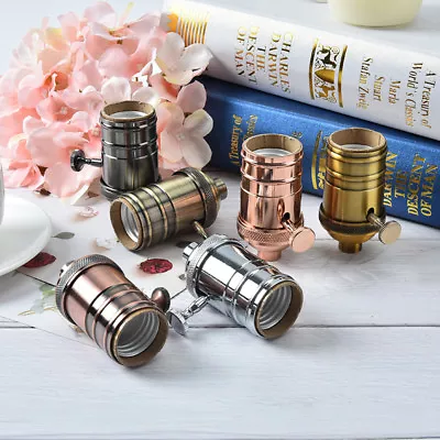 E26/E27 Retro Vintage Antique Aluminum Copper Lamp Light Bulb Holder Socket D-qe • $8.08