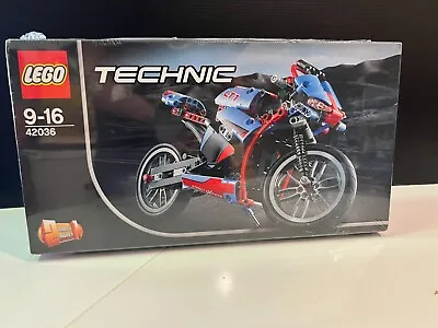 LEGO TECHNIC: Street Motorcycle (42036) New Unopened Retired Set • $160