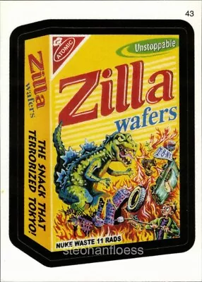 2006 Topps Wacky Packages: All-New Series 3 Sticker #43 Zilla Wafers • $1.25