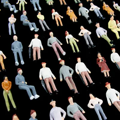 100 Pcs. 1:72 Figures Diorama 1/72 Miniature Human Figures Standing People OO • $19.85