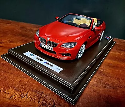 1/18 BMW M6 CONVERTIBLE Mounted On Customized Luxurious Plexiglass Display Case  • $229