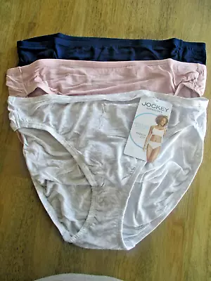 Jockey Womens Supersoft Modal Stretch French Cut Panties 3 Pair Size 6 Underwear • $17.59