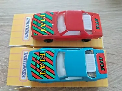 £9.30 • Buy Matchbox Boxed Fiat X-19 (corgi Junior Copies) X 2 (blue And Red) 