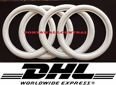 15  Inch White Wall Portawall Rubber Ring 4pcs VW BUG PRE BEETLE . #001 • $72.68