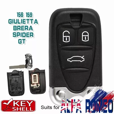 Smart Remote Key Shell Case To Suit Alfa Romeo 156 159 Giulietta Brera Spider • $25.77