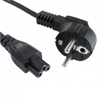 C5 EU 3 PRONG CLOVER LAPTOP POWER LEAD CORD CABLE For Laptop Adapter 2 Pin • £2.86