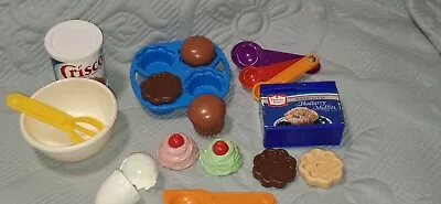 Vintage Fisher Price Fun With Food Baking Fun Cupcake Crisco Toy Food • $18.76