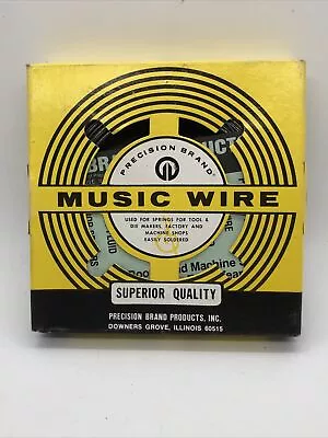 NOS Precision Brand Superior Quality Music Wire 1 Lb. .043 Diameter Roll 21043 • $12.99