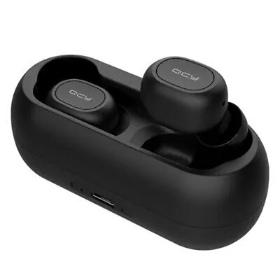 QCY T1C TWS BT Earbuds True Wireless Hifi Earphones Mic With Charging Box • $40.50