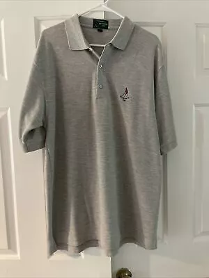 Muirfield Golf Village Club 1774 Men’s Polo Shirt  Logo Grey Plain Polo Sz Large • $24.50