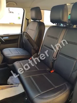 Vw Transporter T5 T6 Seat Covers 3 Seater Front Row • $186.68