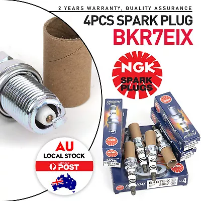 Set Of 4 Genuine OEM NGK 2667 Iridium IX Spark Plugs BKR7EIX Made In  Japanese • $55.49