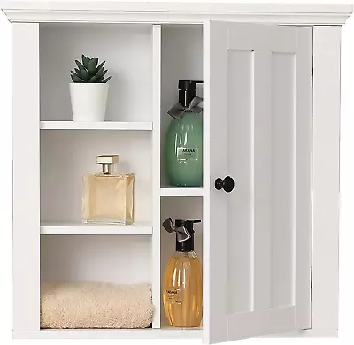 Luxenhome Medicine Storage Cabinet For Bathroom White 21  Above/Over The Toile • $85.99