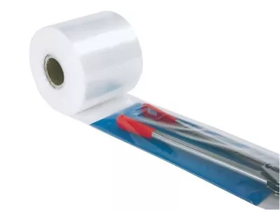 Clear Polythene Plastic Layflat Tubing Rolls (Thickness: 30 Microns / 120 Gauge) • £19.50