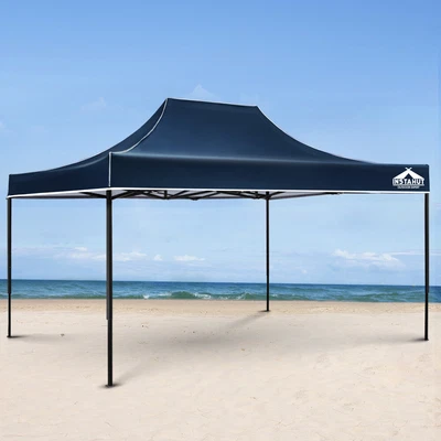 $141.86 • Buy Instahut Gazebo Pop Up Marquee 3x4.5 Outdoor Tent Folding Wedding Gazebos Navy