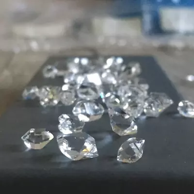 10 Pcs Herkimer Diamond Crystals 7 Mm To  9 Mm • $18