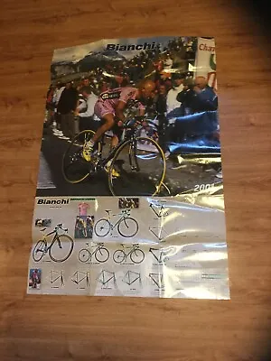 Very Rare 2001 BIANCHI MARCO PANTANI Catalog GIRO D’ITALIA Poster REPARTO COURSE • $77.77