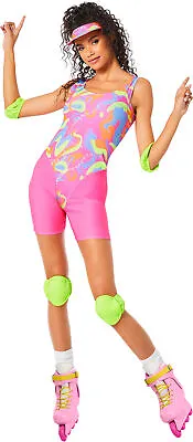 $31.45 • Buy Skating Roller Blading Barbie Leotard Adult Womens Costume NEW Movie